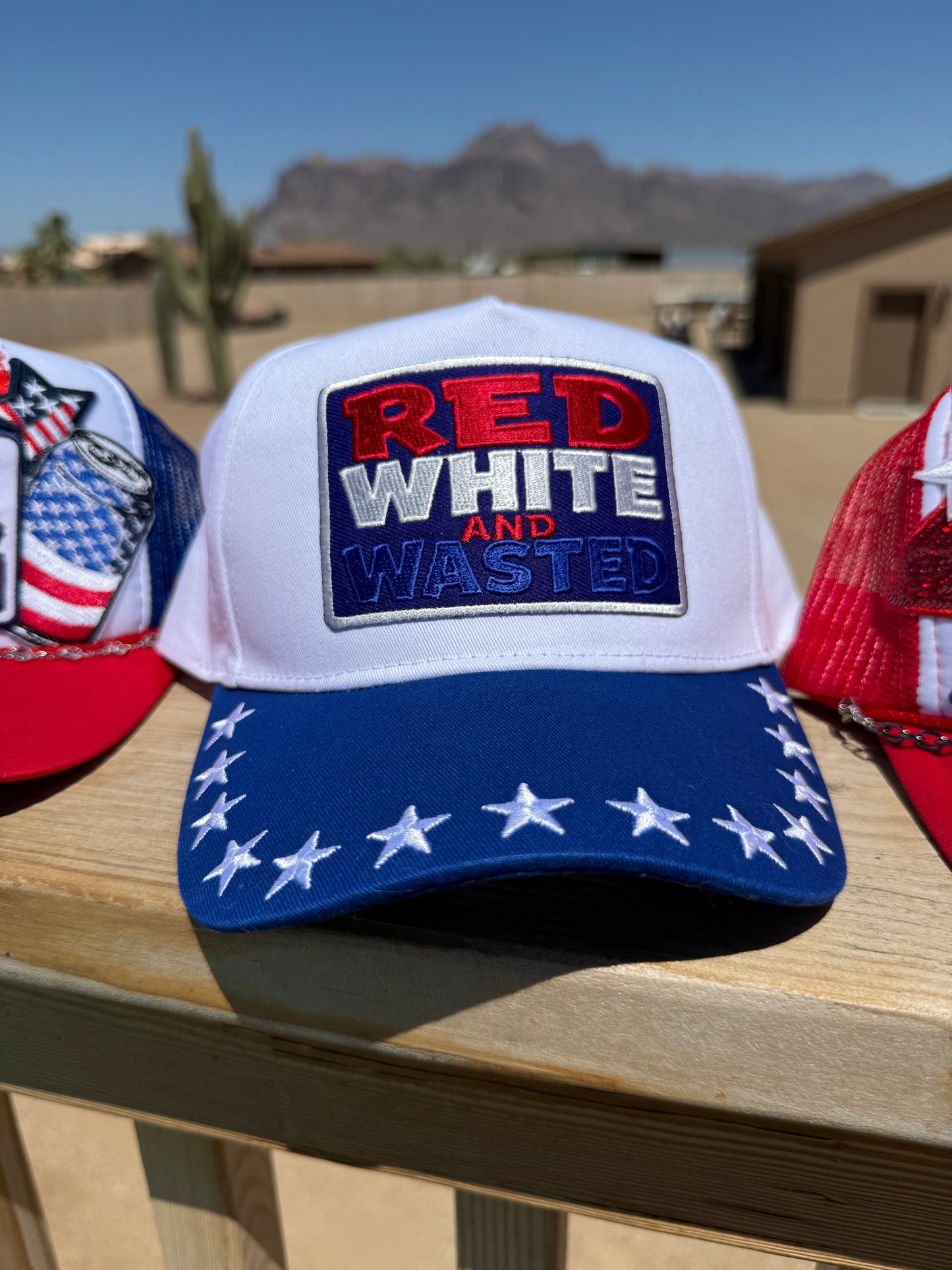 RED WHITE & WASTED CANVAS