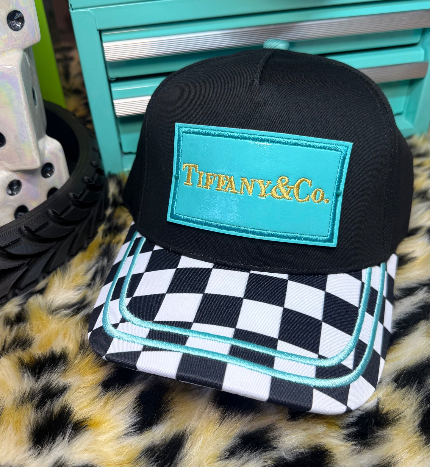 TIFF BLUE CANVAS HAT