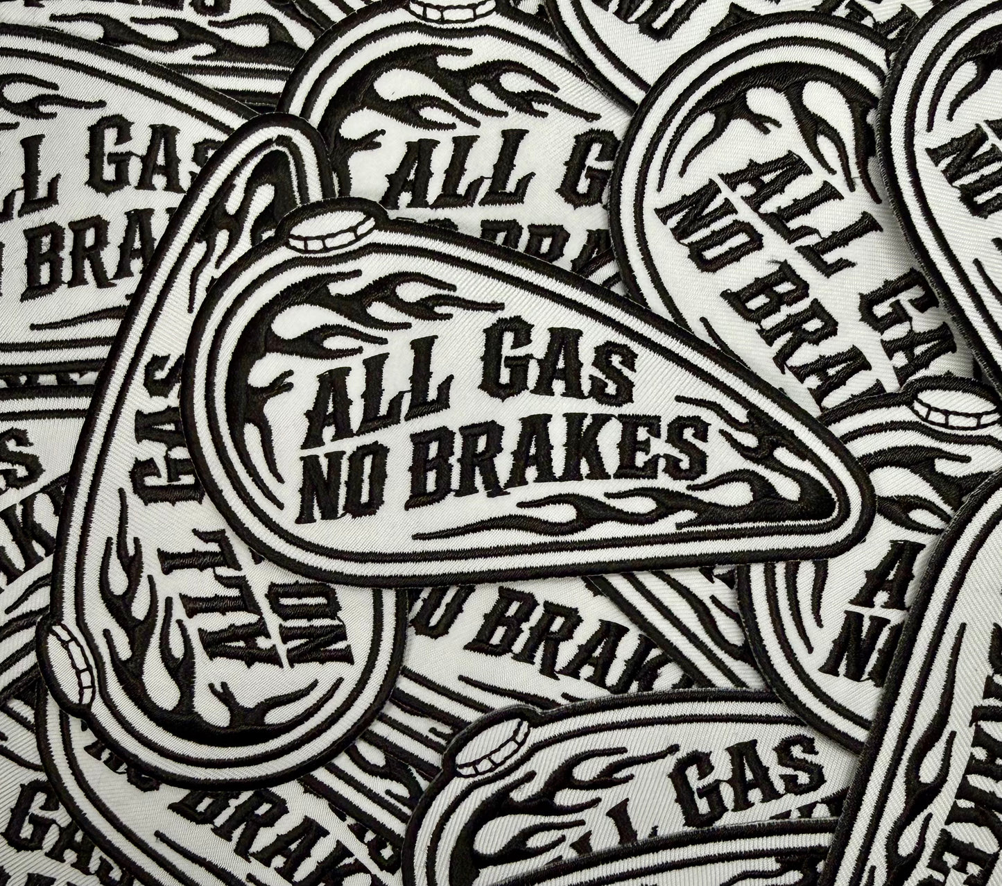 ALL GAS NO BRAKES BLK/WHT