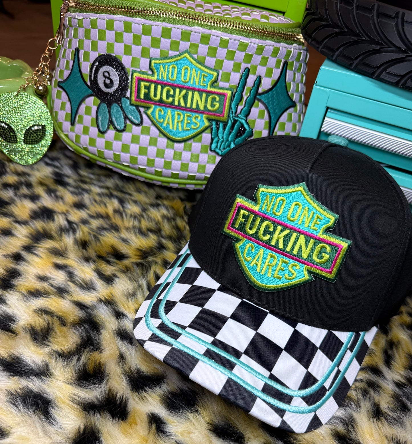 NO ONE CARES CANVAS HAT