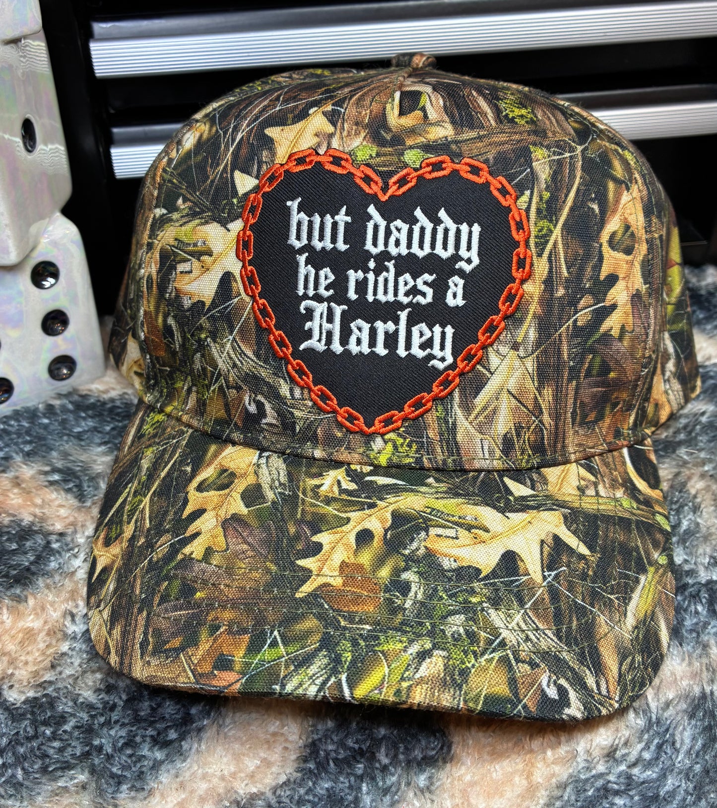 BUT DADDY HE RIDES A MOTORCYCLE