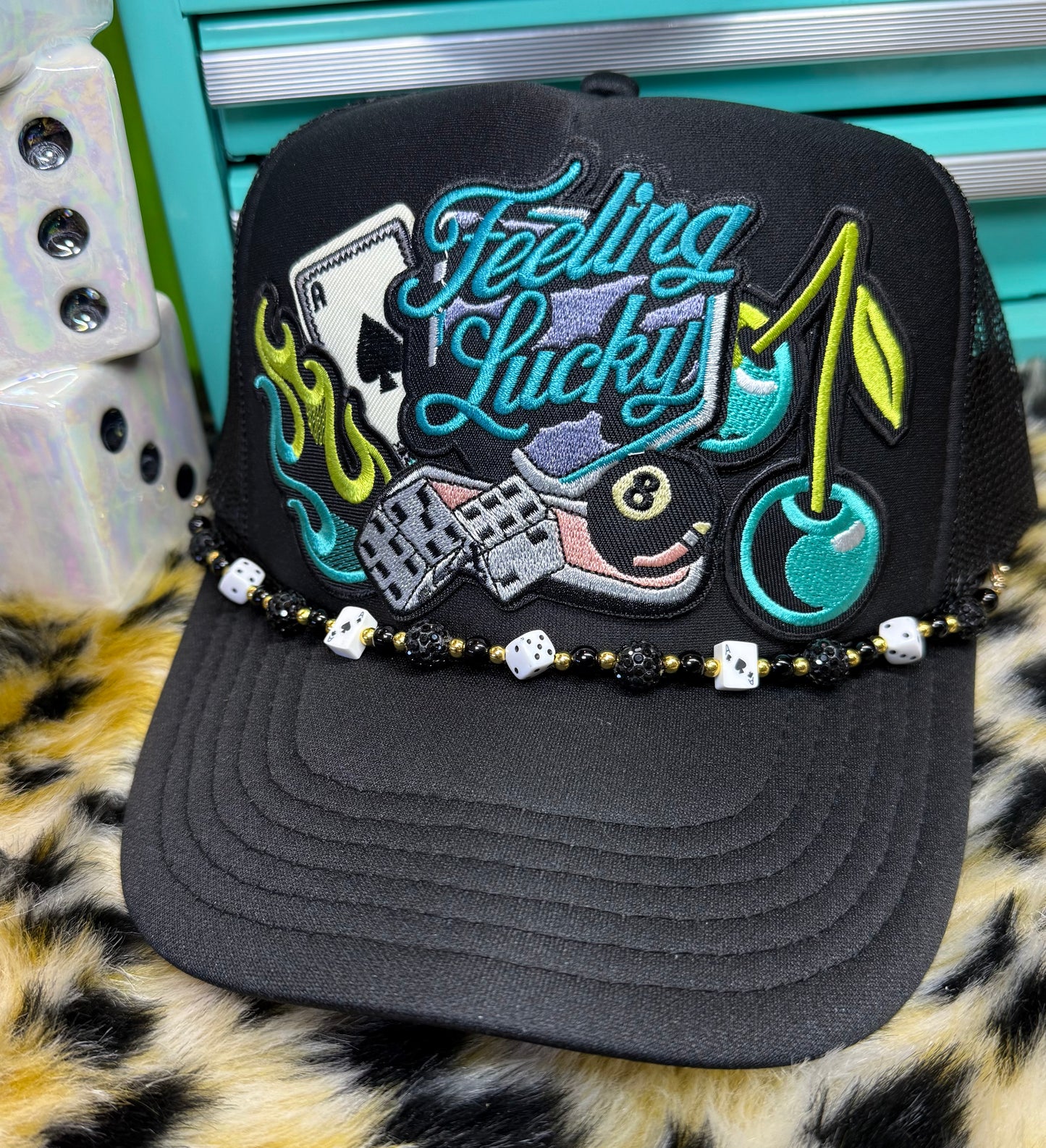 FEELING LUCKY TEAL & GREEN