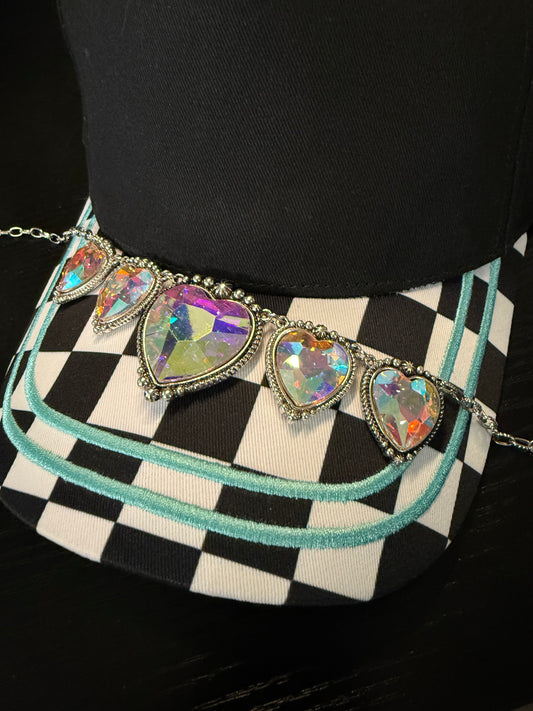 IRIDESCENT HEART CHAIN