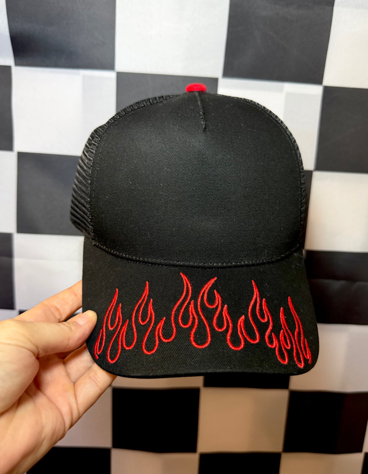 PREORDER FLAME CANVAS HAT/MESH BACK
