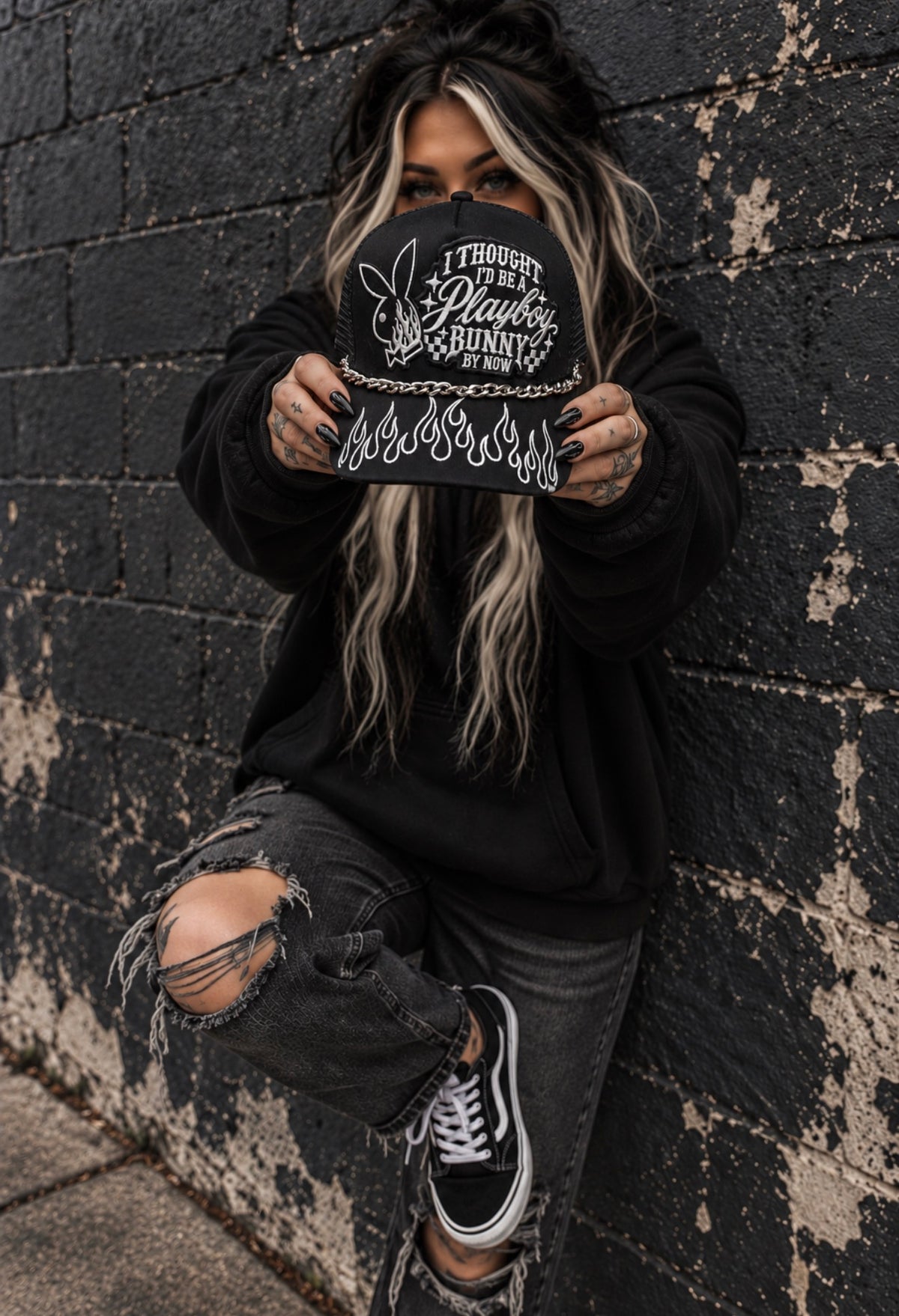 I THOUGHT I’D BE A BUNNY BY NOW•CANVAS BAD LUCK BRIMS HAT