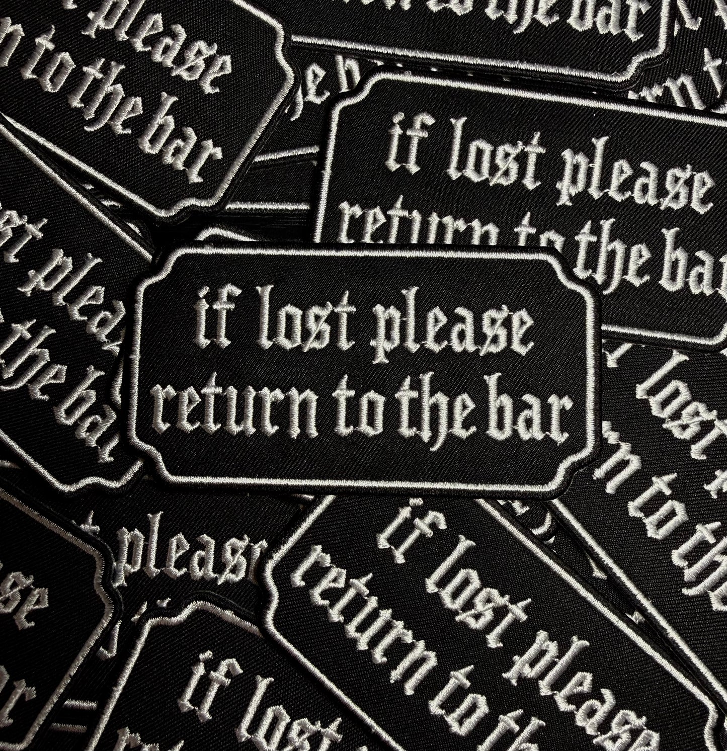 PLEASE RETURN TO BAR