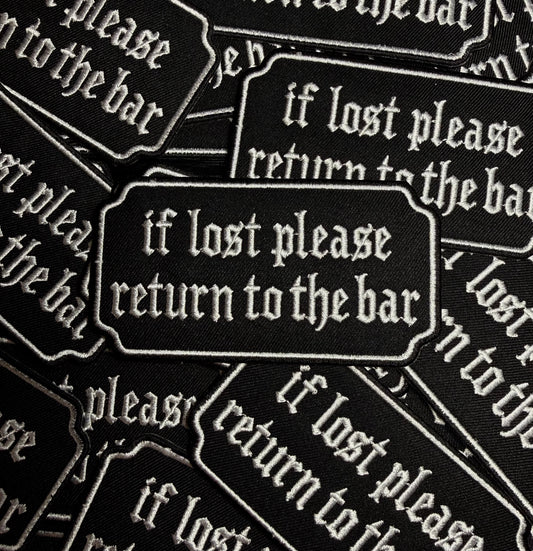 PLEASE RETURN TO BAR