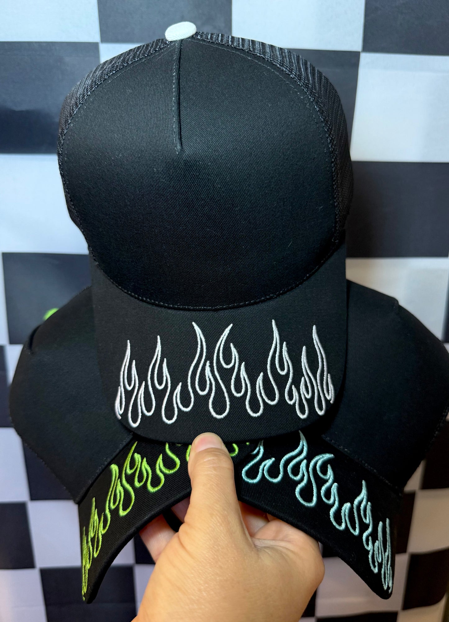 PREORDER FLAME CANVAS HAT/MESH BACK