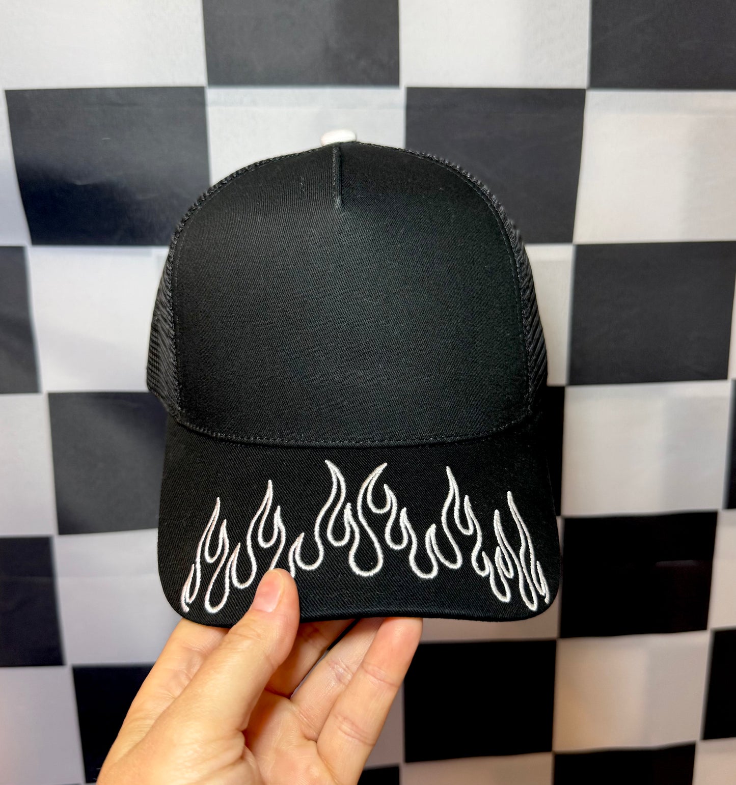 PREORDER FLAME CANVAS HAT/MESH BACK
