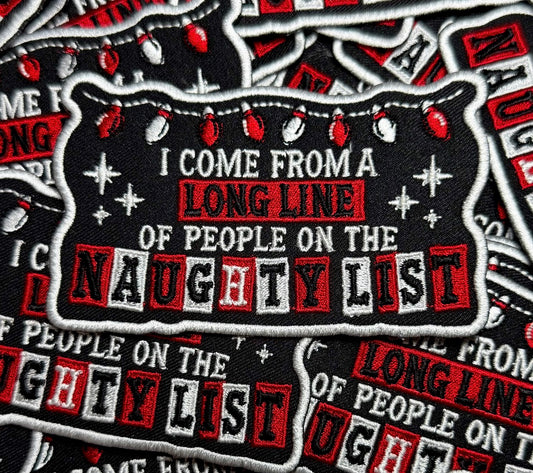 LONG LINE NAUGHTY LIST PATCH