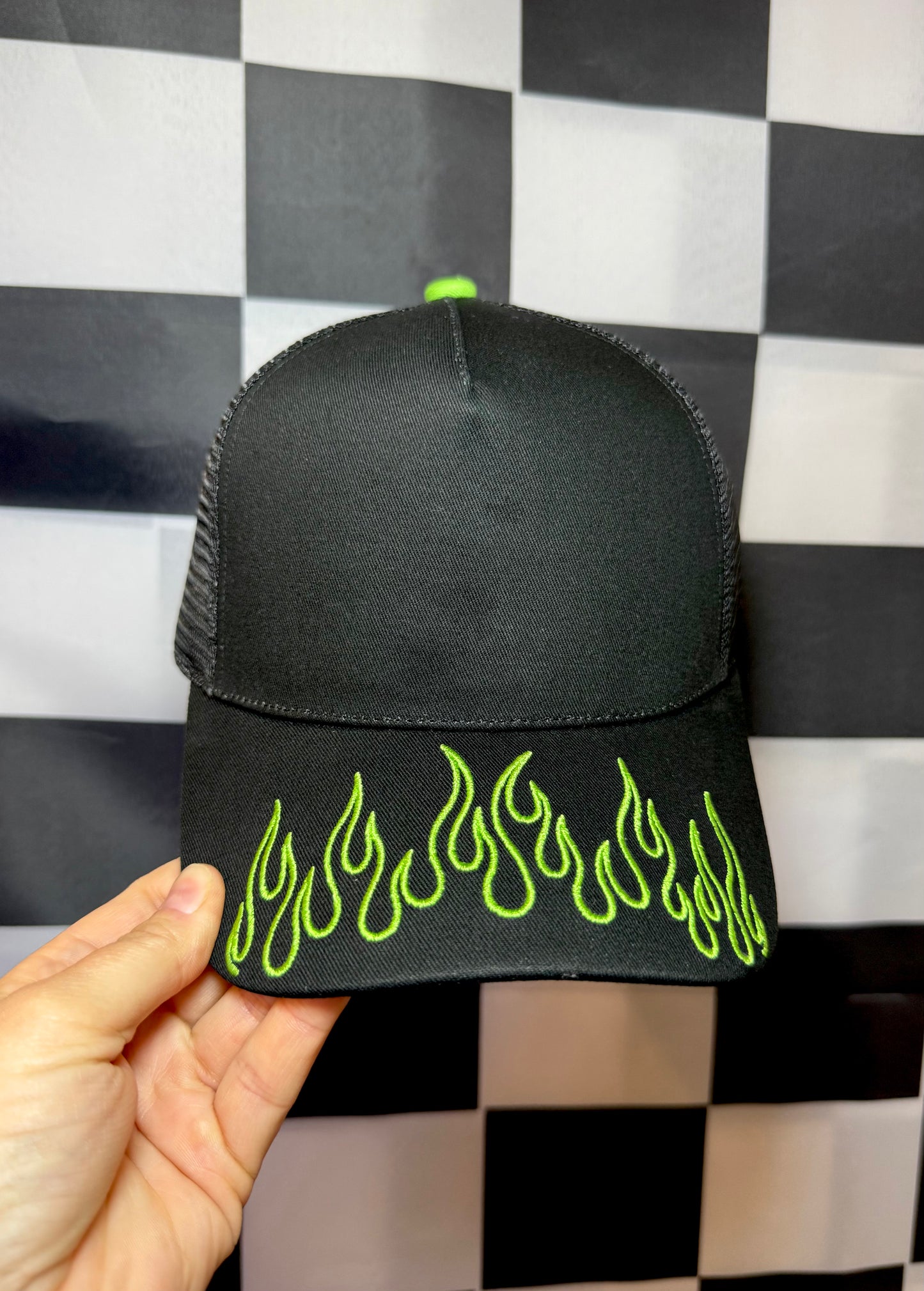 PREORDER FLAME CANVAS HAT/MESH BACK