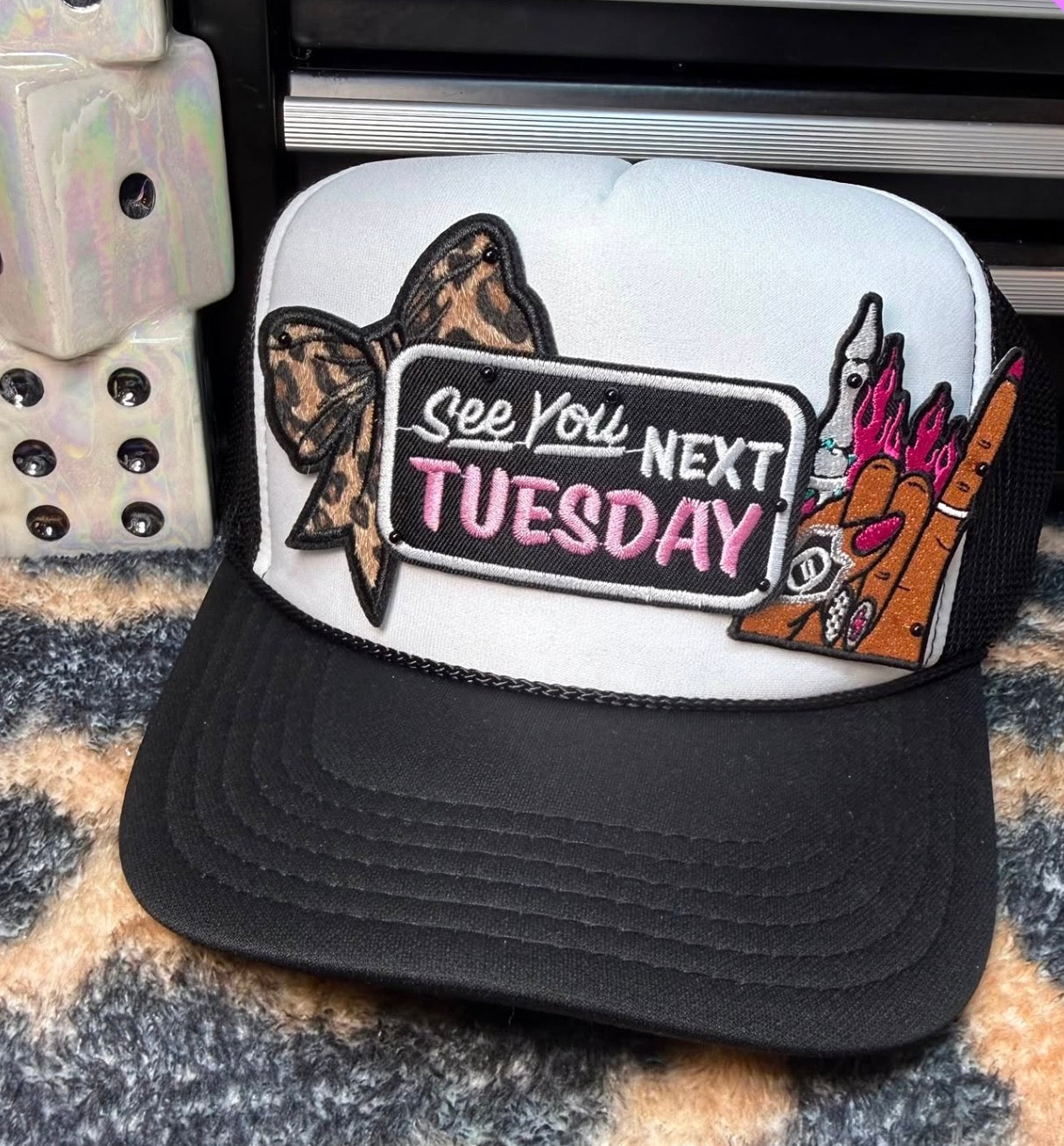 3 patch hat $35 rhinestones $2