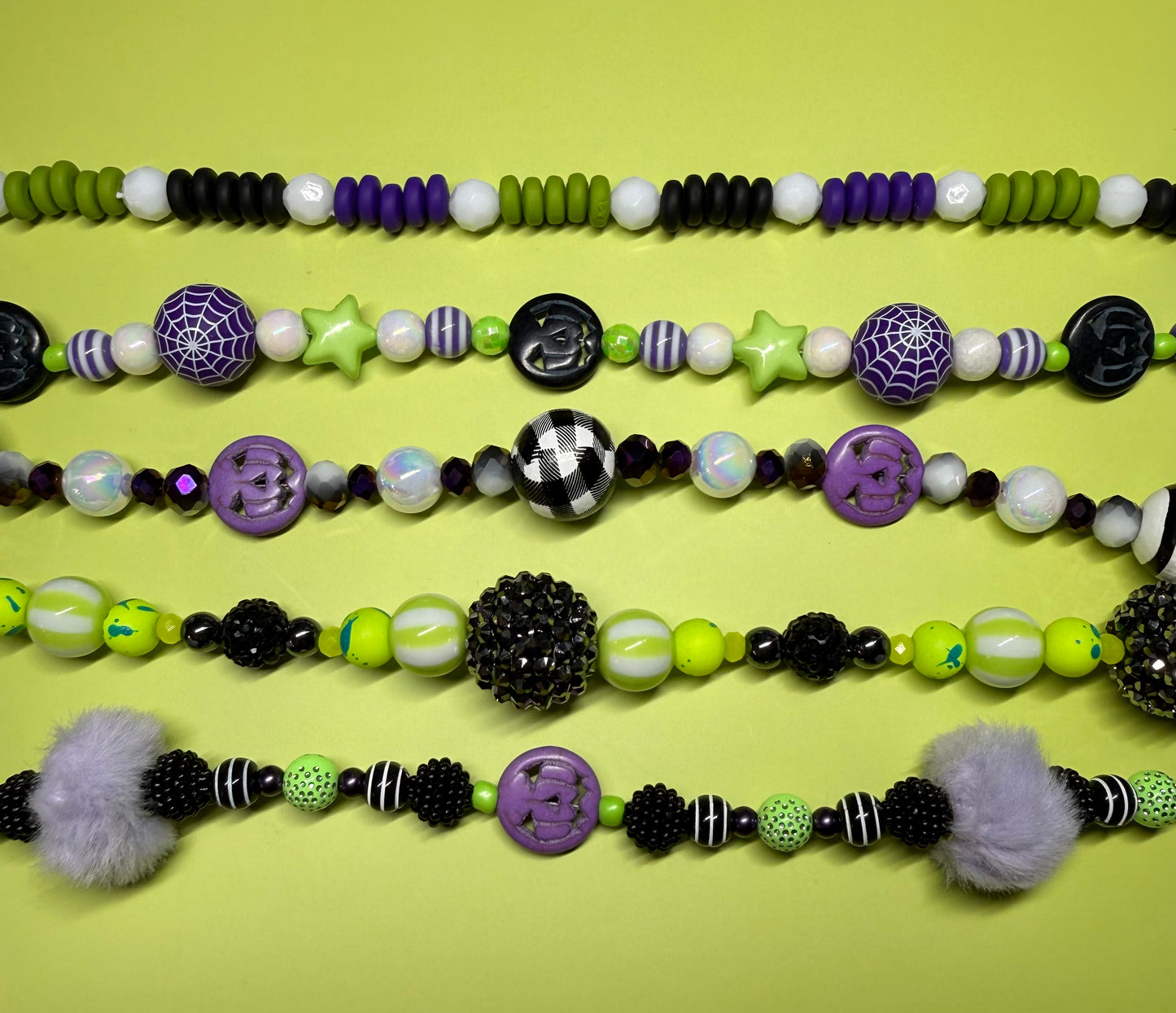 SPOOKY CHAINS PURPLE & GREEN