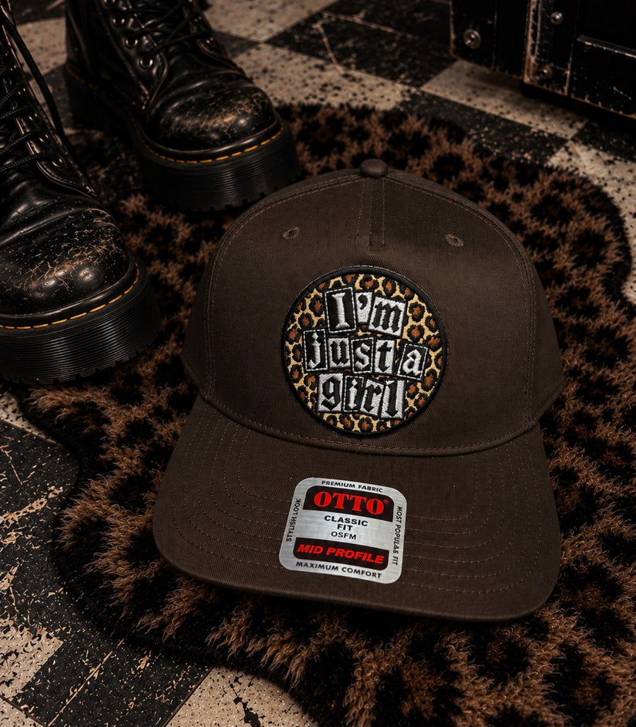 I’M JUST A GIRL•CANVAS OTTO HAT