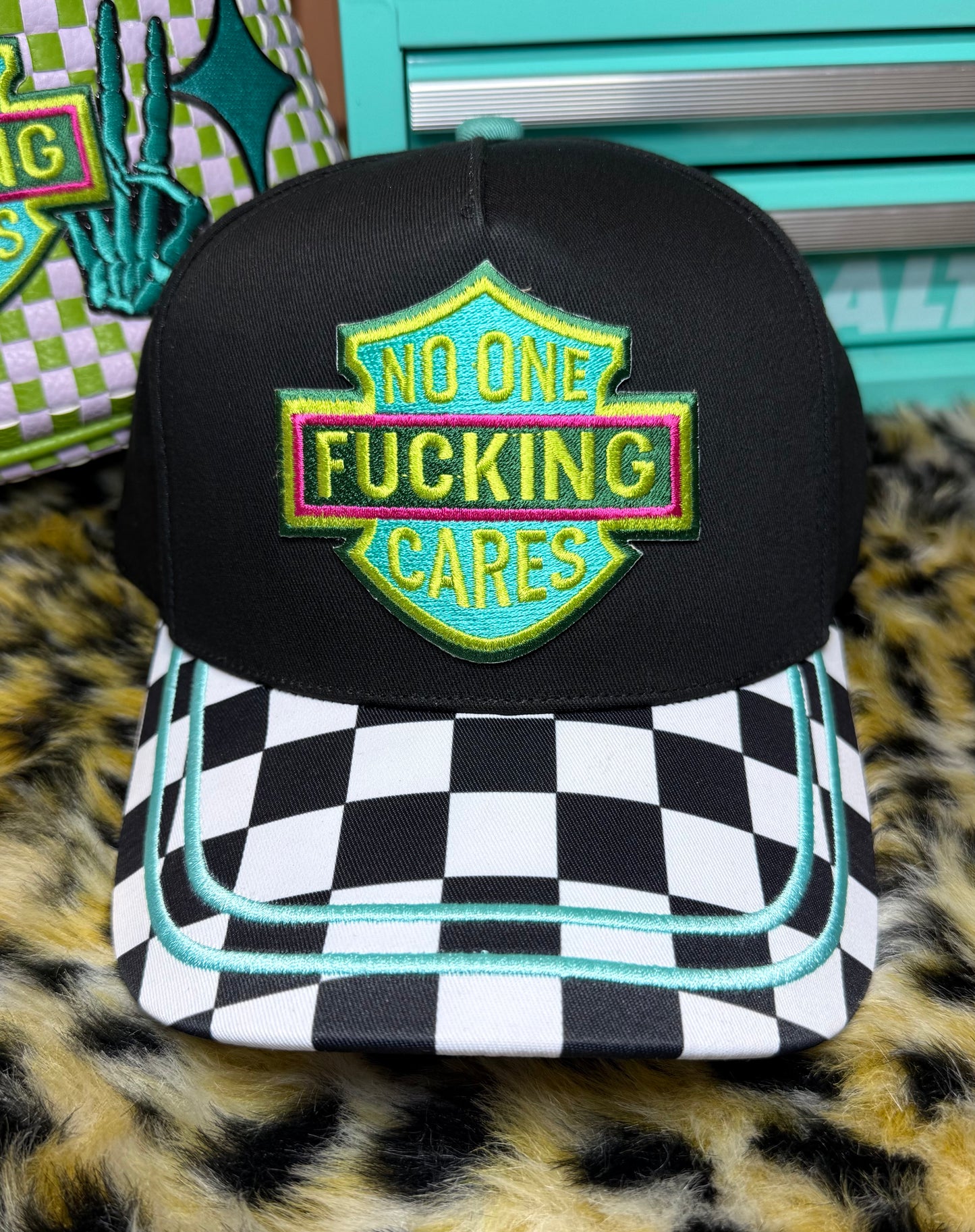 NO ONE CARES CANVAS HAT