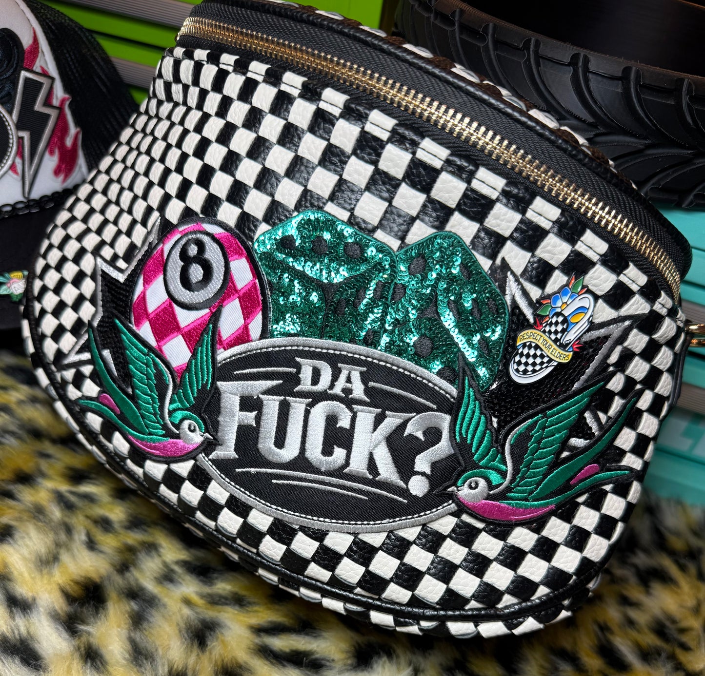 DA FUCK LEATHER BAG