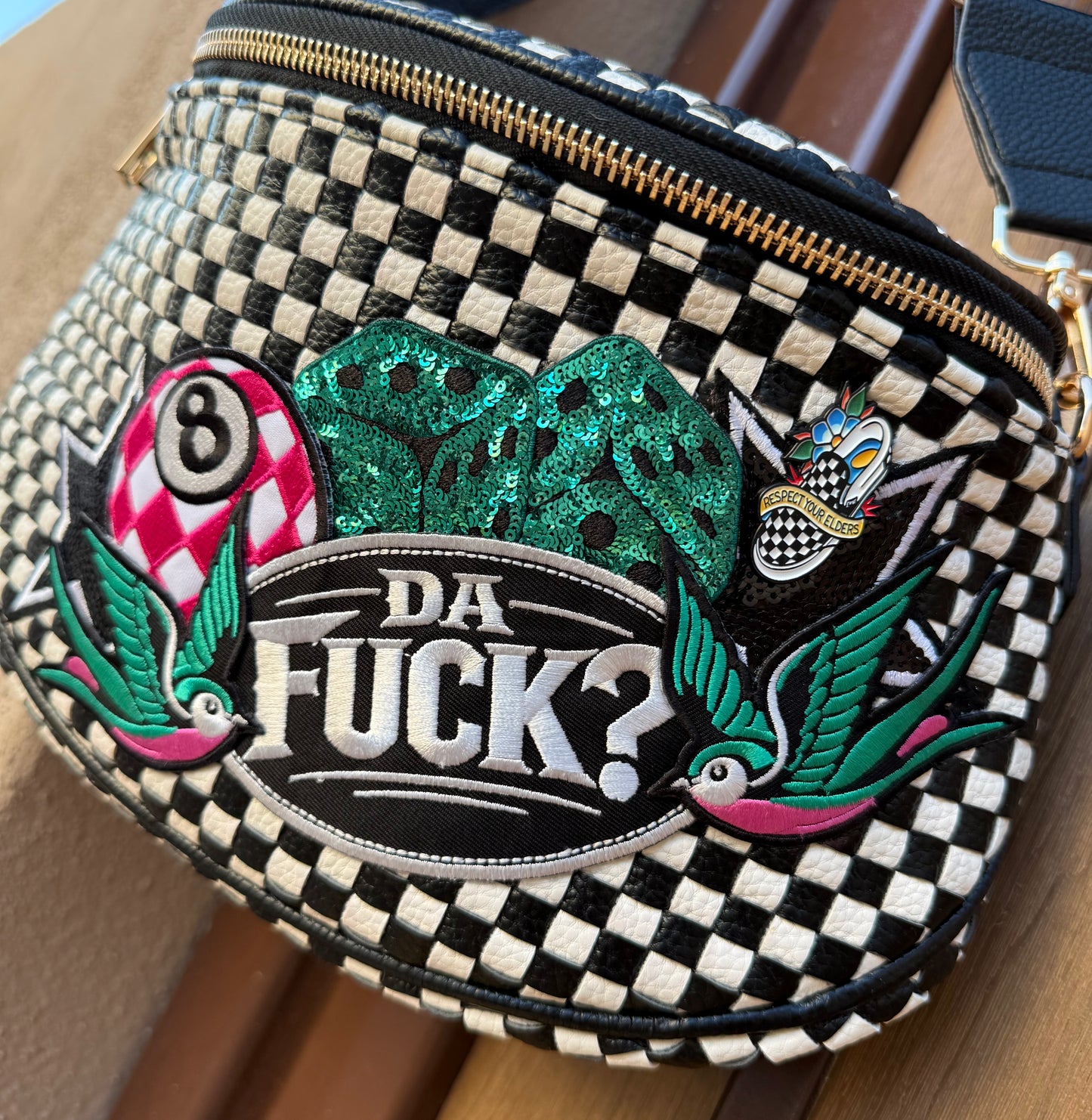 DA FUCK LEATHER BAG