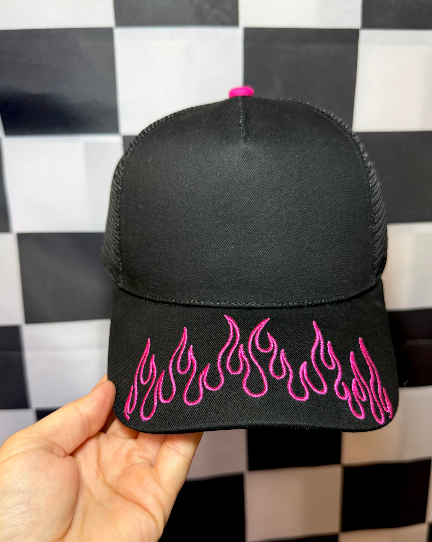 PREORDER FLAME CANVAS HAT/MESH BACK