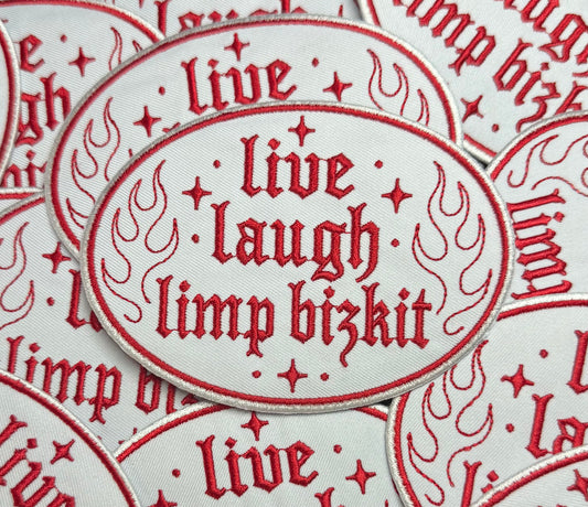 LIVE LAUGH LIMP BIZ WHITE/RED