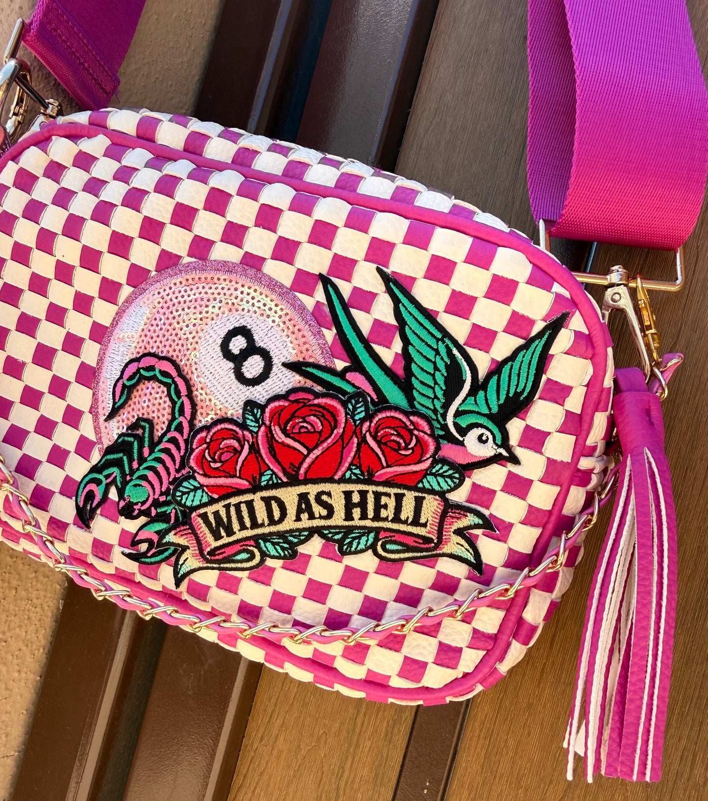 WILD AS HELL LEATHER BAG