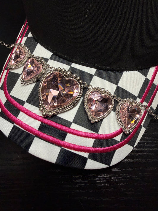 PINK HEART CHAIN