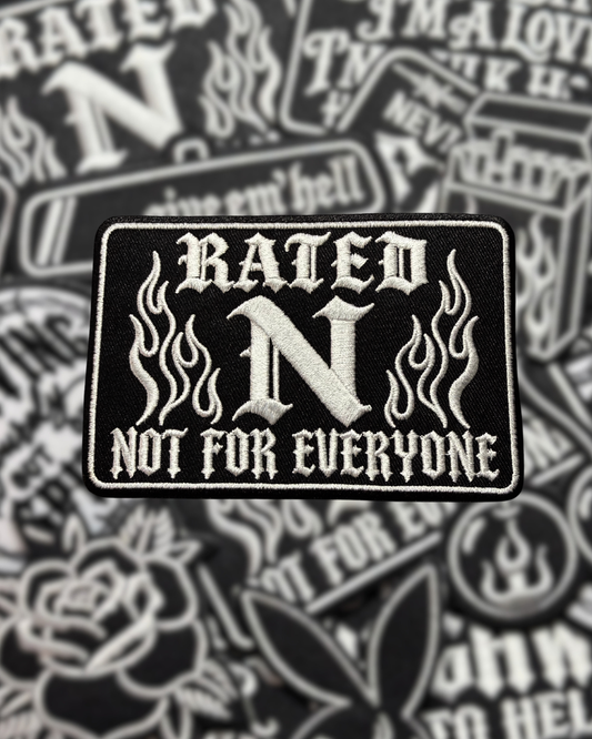 RATED N NOT FOR EVERYONE PATCH