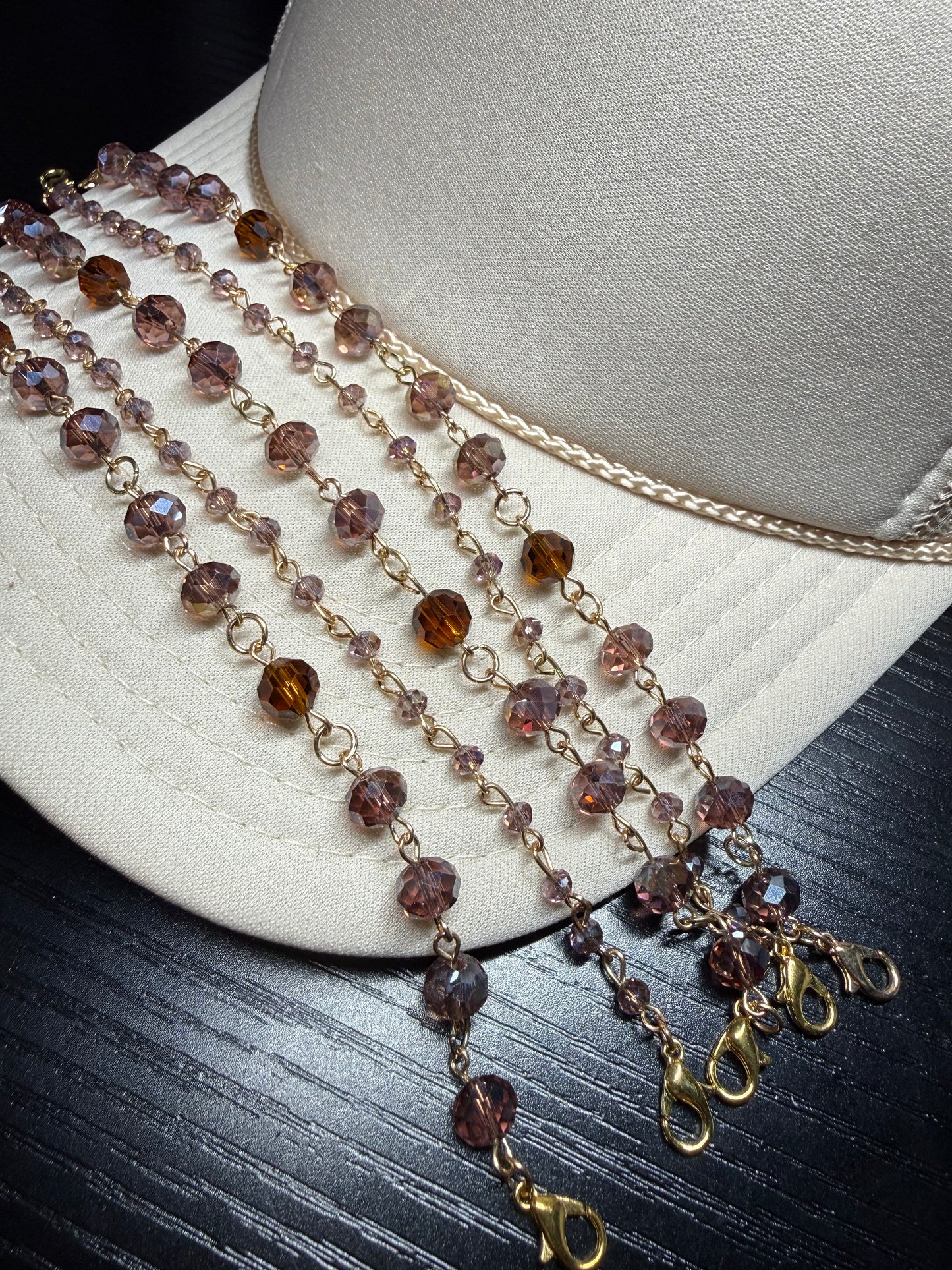 VINTAGE CRYSTAL CHAIN