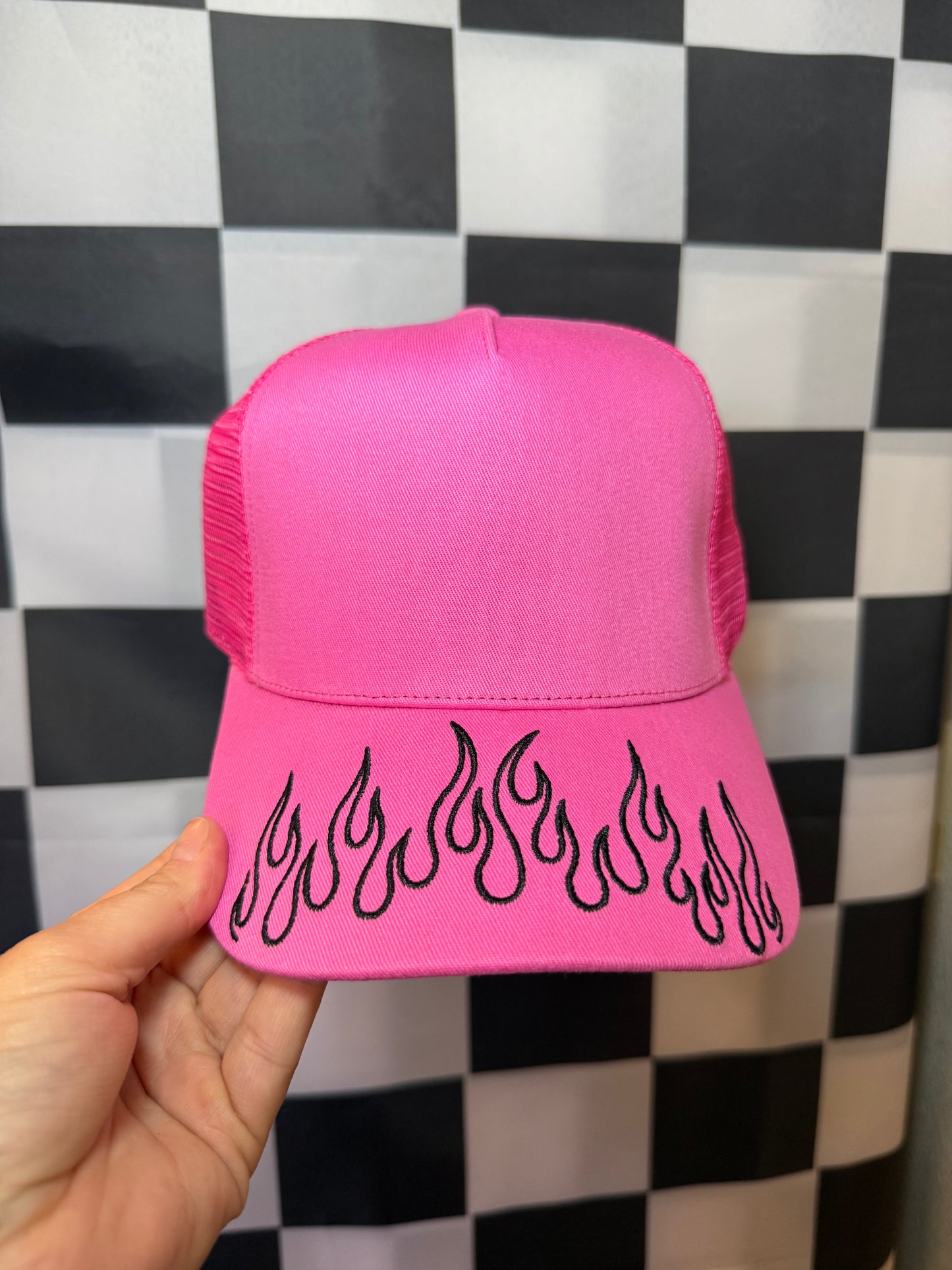 PREORDER FLAME CANVAS HAT/MESH BACK